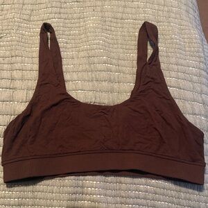 Skims Cotton Sleep Bralette “Cocoa”